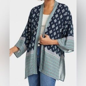 57 Knox Rose Navy Kimono